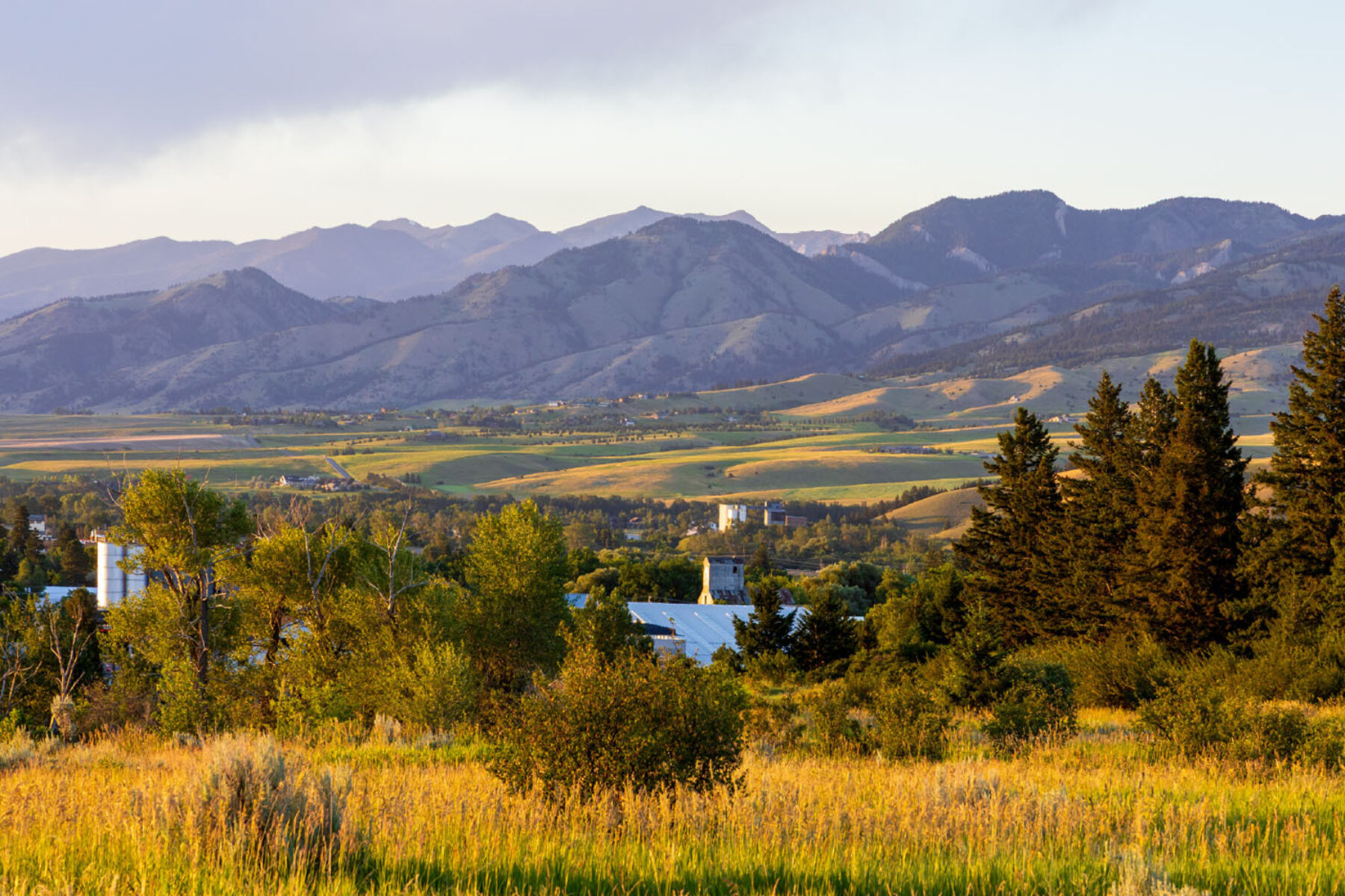 View of the Bridger Range from Belgrade, MT