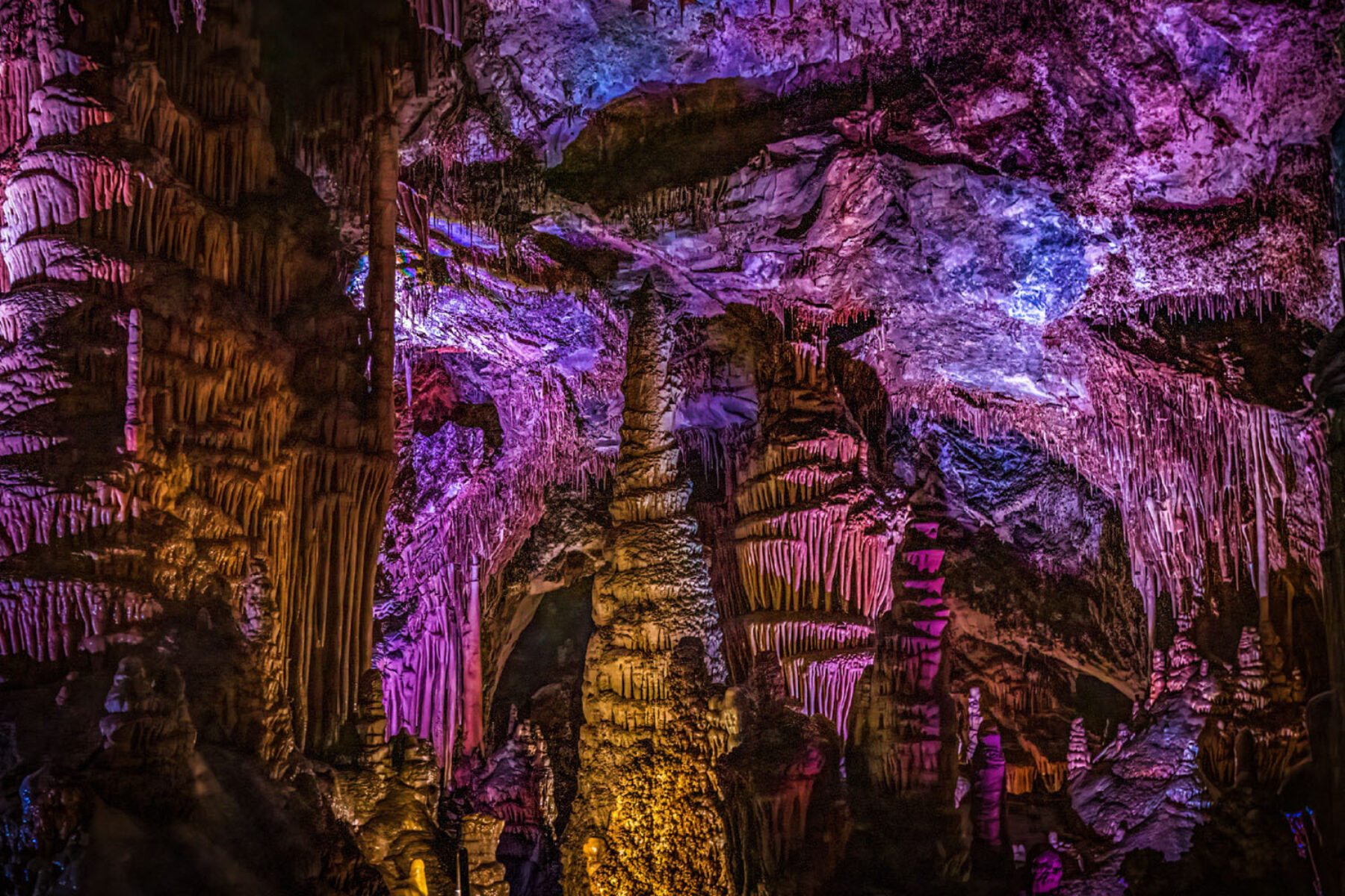 Inside the Lewis and Clark Caverns in southwest Montana